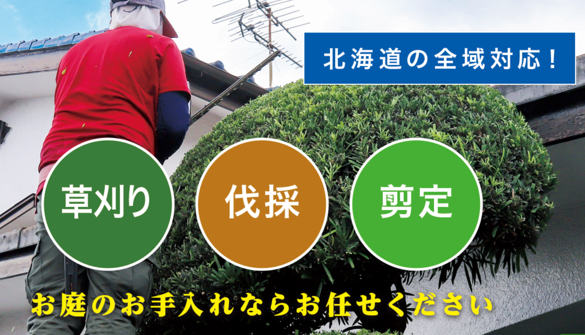 歌志内市で草刈り・剪定・伐採なら「お庭の大将」